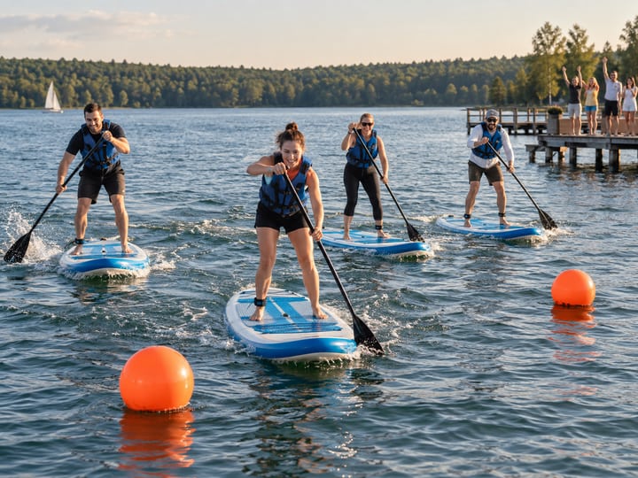 SUP-эстафеты — вариант для корпоратива у воды